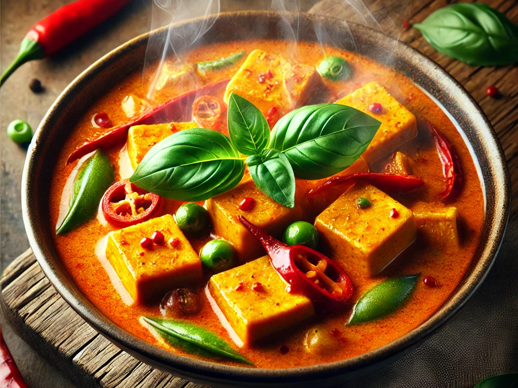 Panang curry tofu